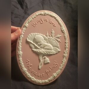 1973 Kewpie Jasperware Plaque Wall Decor